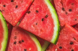 watermelon cut into slices