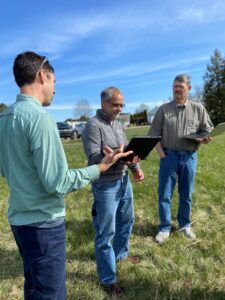 Philip Moore leads North Central Region researchers, Dan and Scott, in eFDB training.