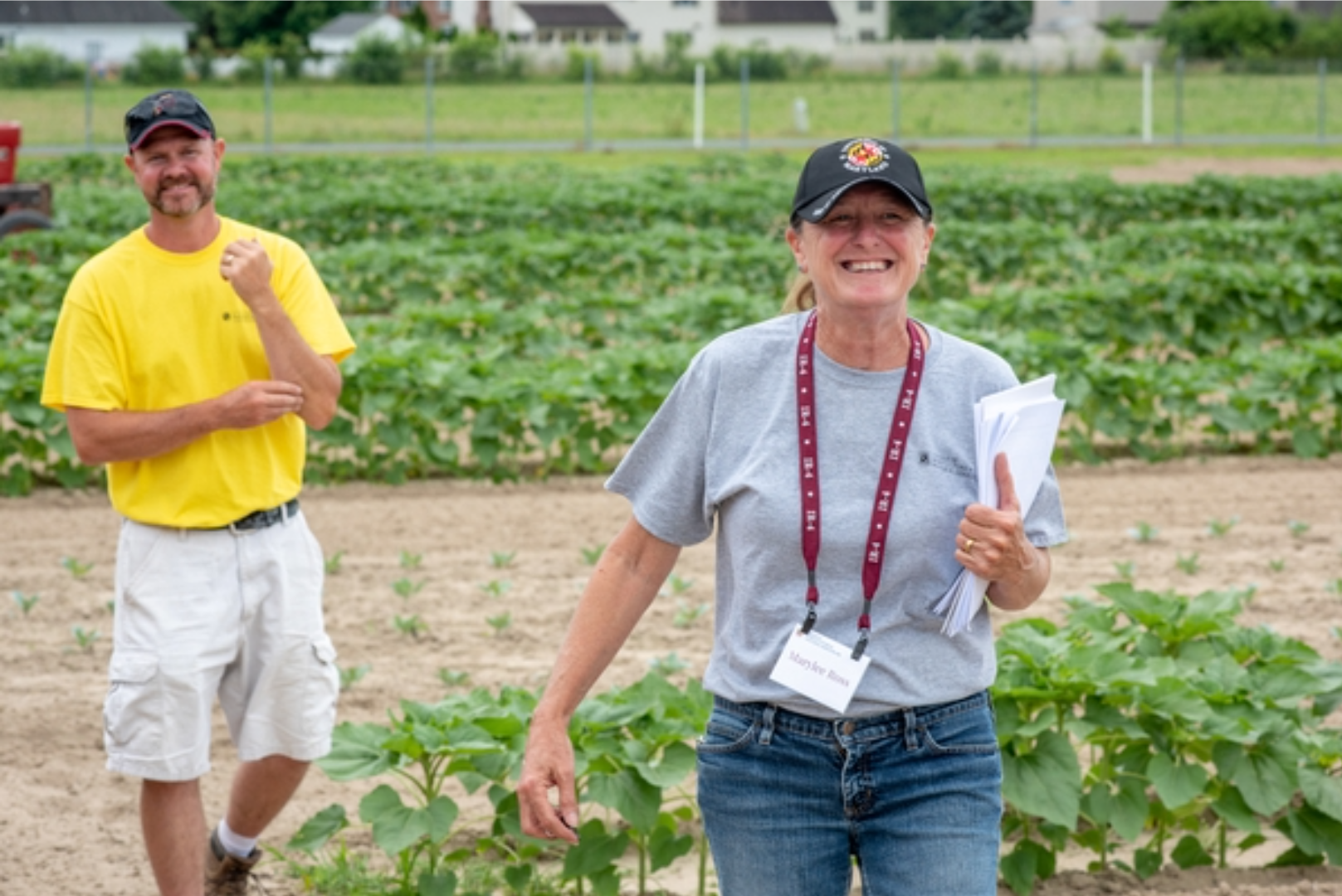 Marylee larger Marylee Ross at LESREC field day